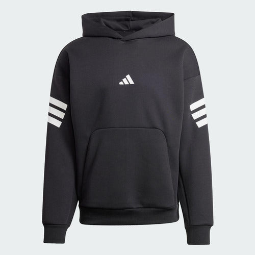 Moletom com Capuz Adidas Future Icons 3-Stripes - Preto