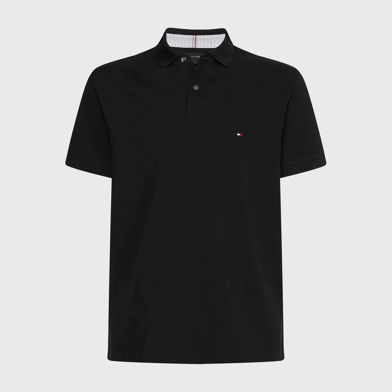 Polo Tommy Hilfiger Clássica 1985 Regular Fit - Preta