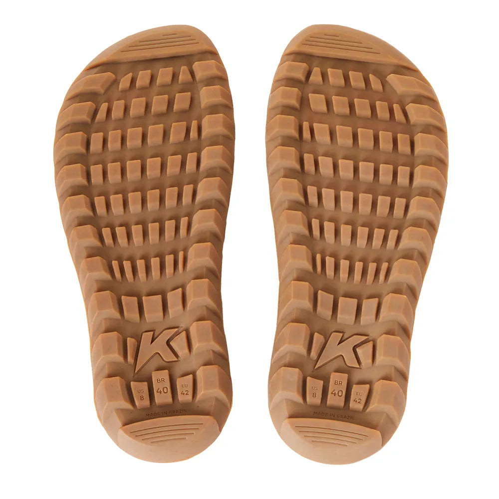 Sandália Kenner Megah  L7NNON Plus Masculina Creme e Preto