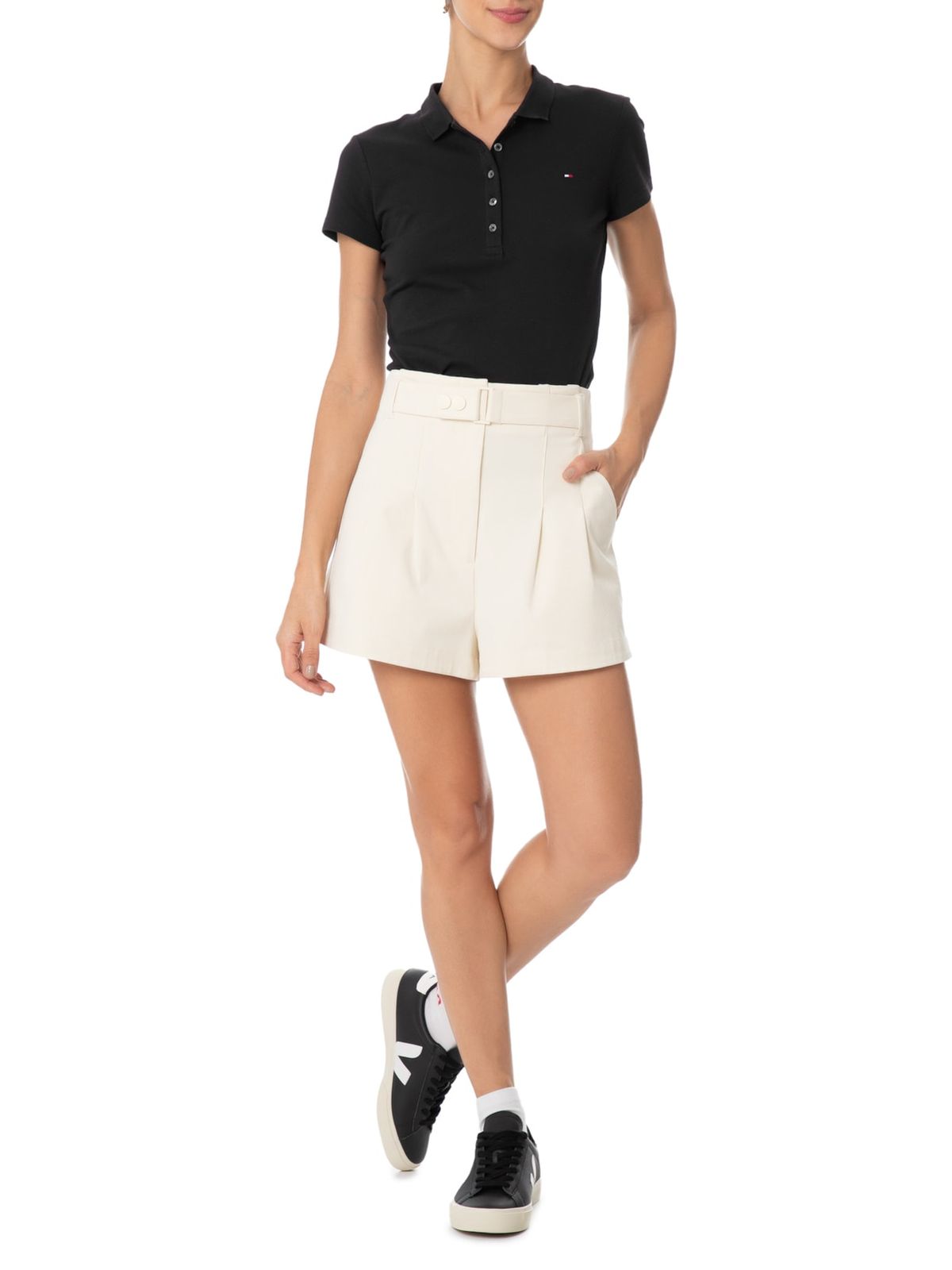 Polo Tommy Hilfiger Slim Fit Feminina.