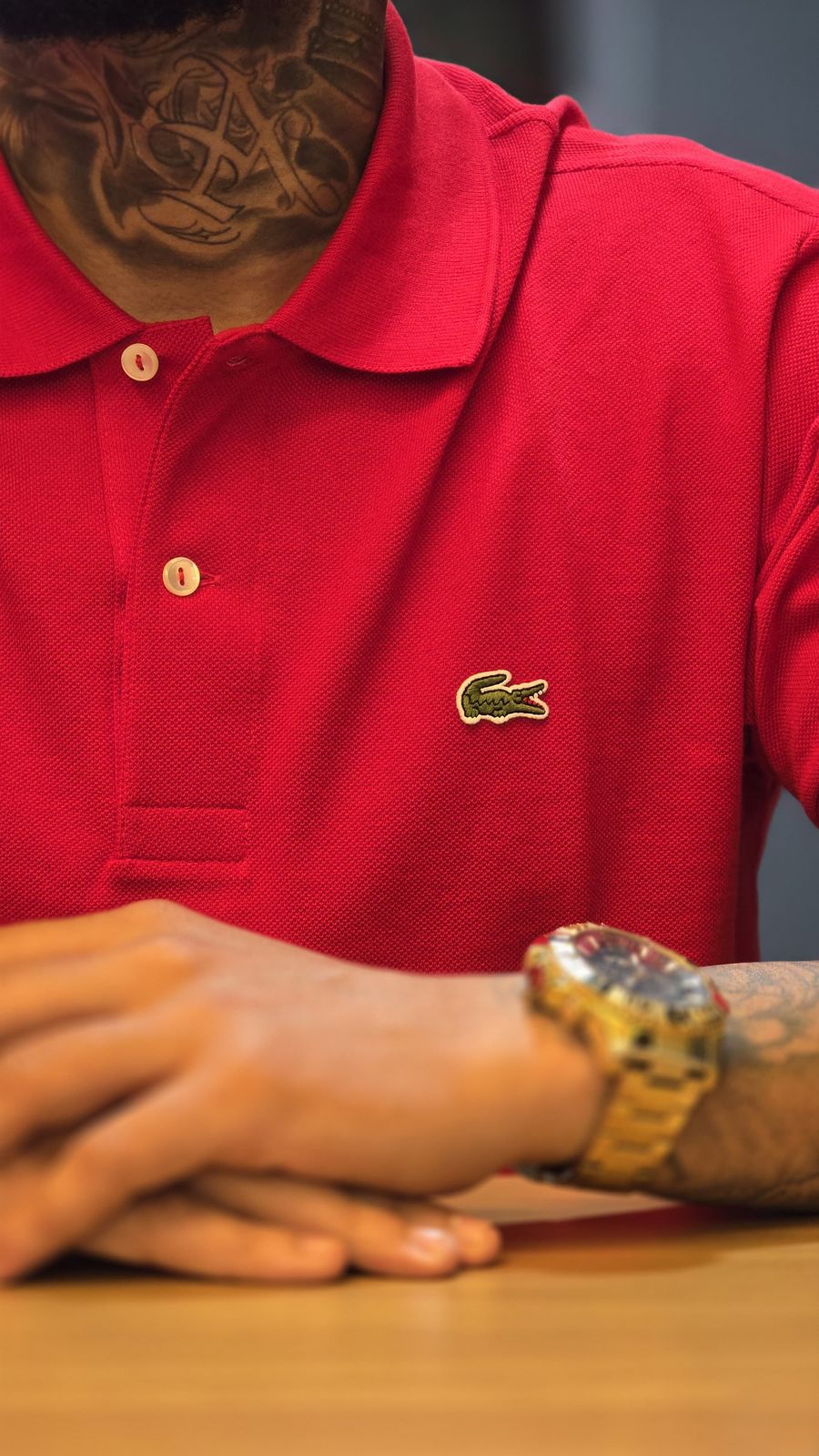 Polo Lacoste Slim Fit L.12.12 em Piqué