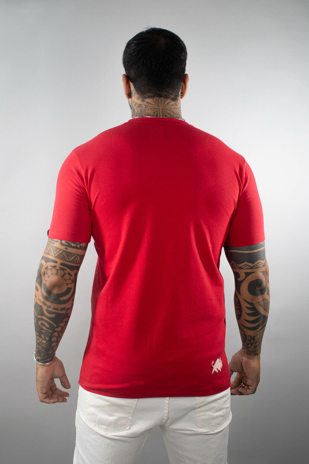 Camiseta Effel Slim Fit Logo Impacto Vermelha