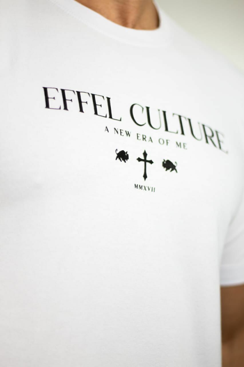 Camiseta Effel Culture "New Era" Slim Fit Branca