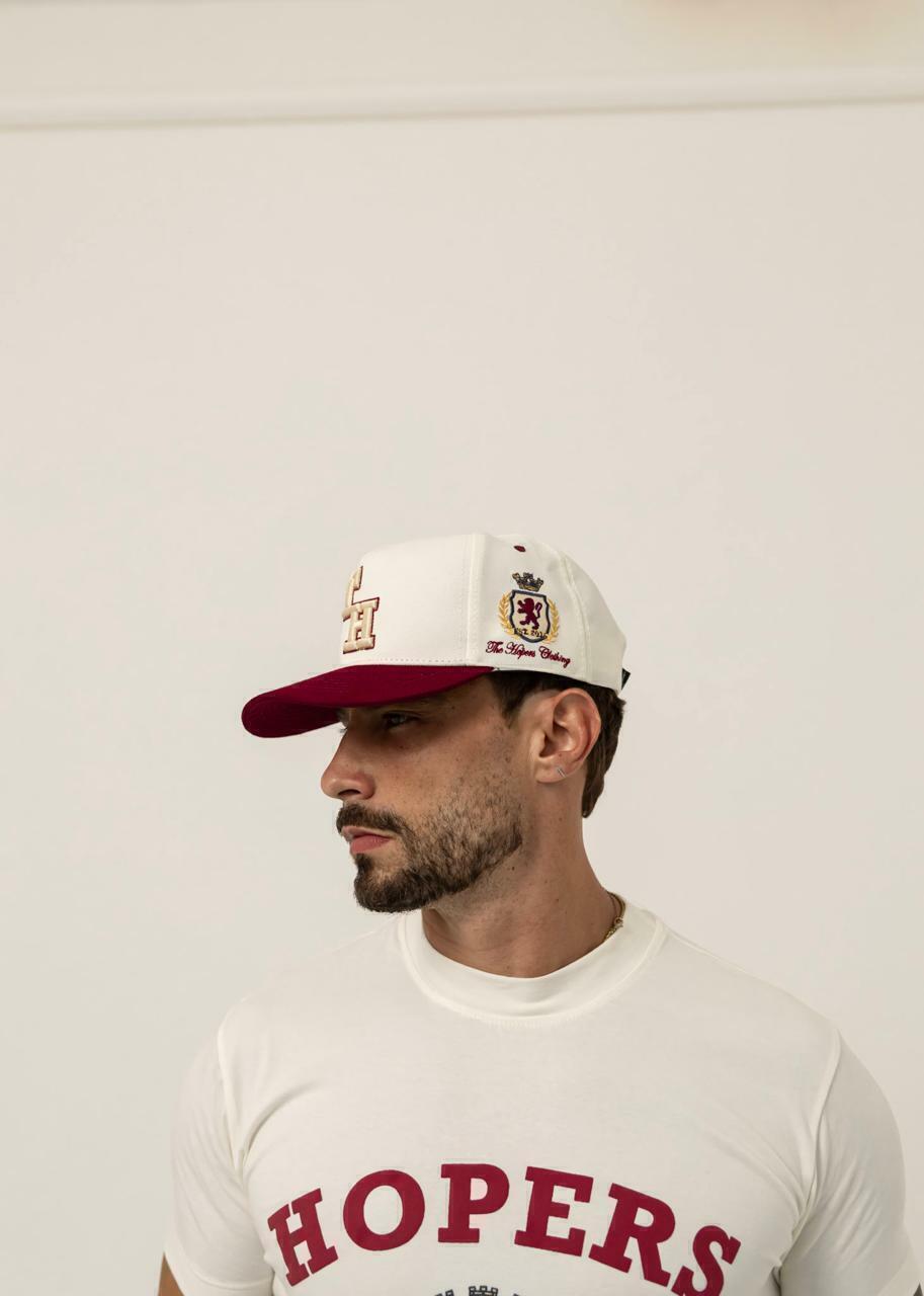 Camiseta The Hopers Slim Fit Brasão Lion - Off White