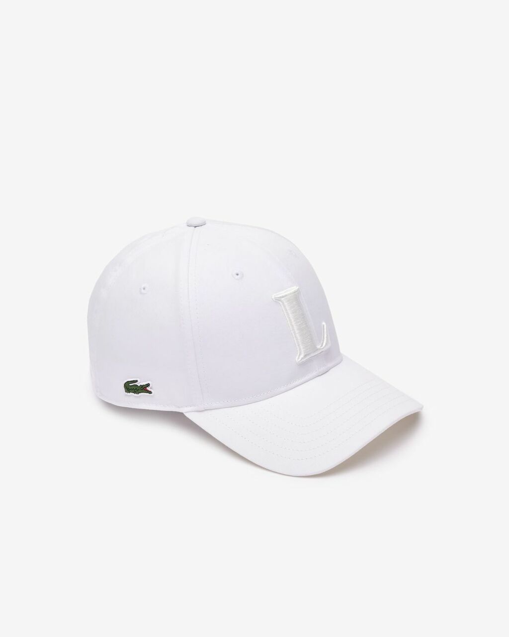 Boné Lacoste com Logo "L" em Bordado 3D Branco