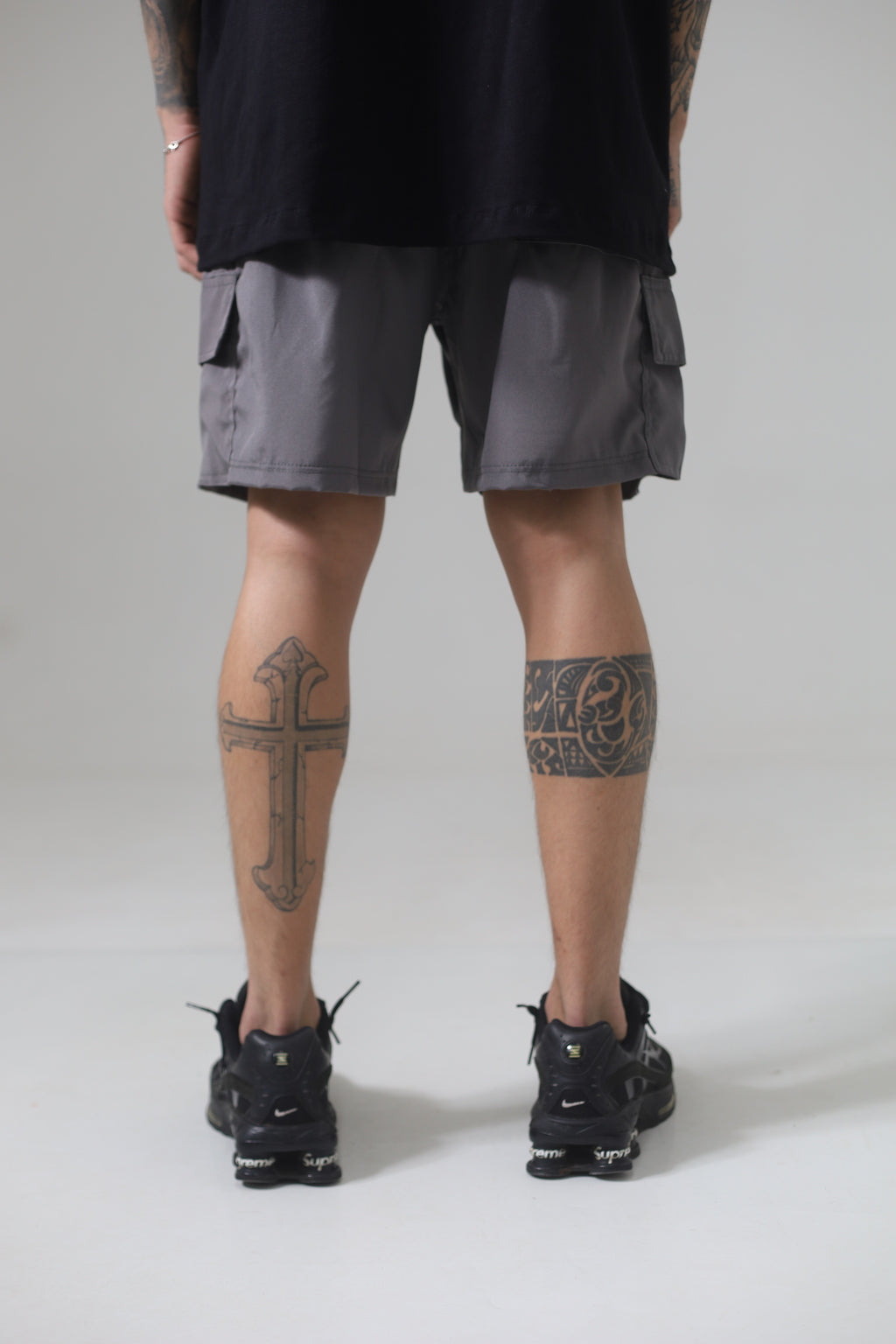 Shorts Cargo Mafiuso de Tactel com Patch Emborrachado - Grafite