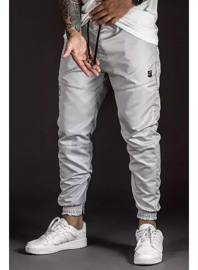 Calça Jogger Black Targ Tech em Tactel - Cinza