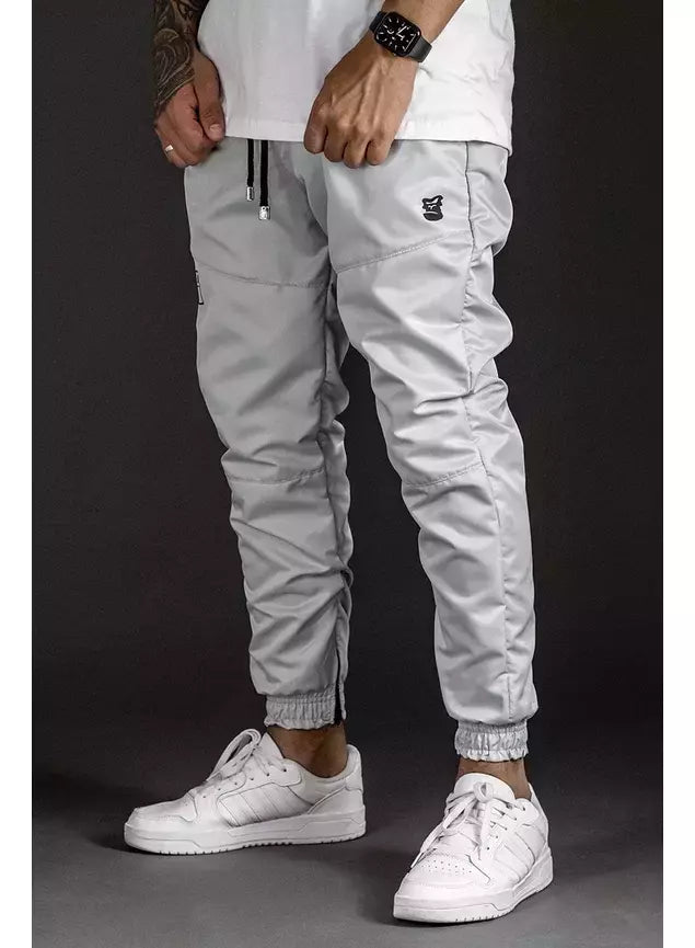 Calça Jogger Black Targ Tech em Tactel - Cinza
