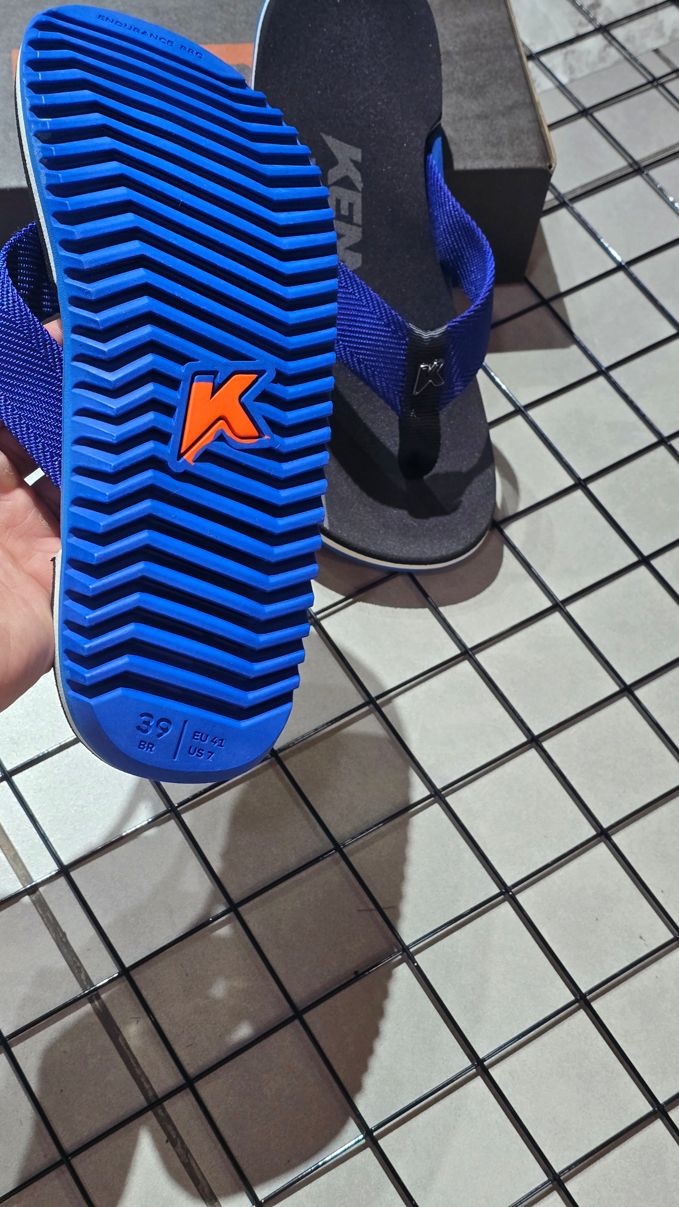 Chinelo Kenner Masculino NK6 Edição 2026 Preto e Azul Royal