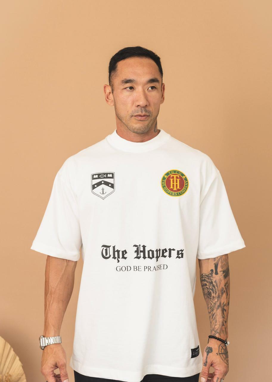 Camiseta The Hopers Oversized "Praised Jersey" Off-White